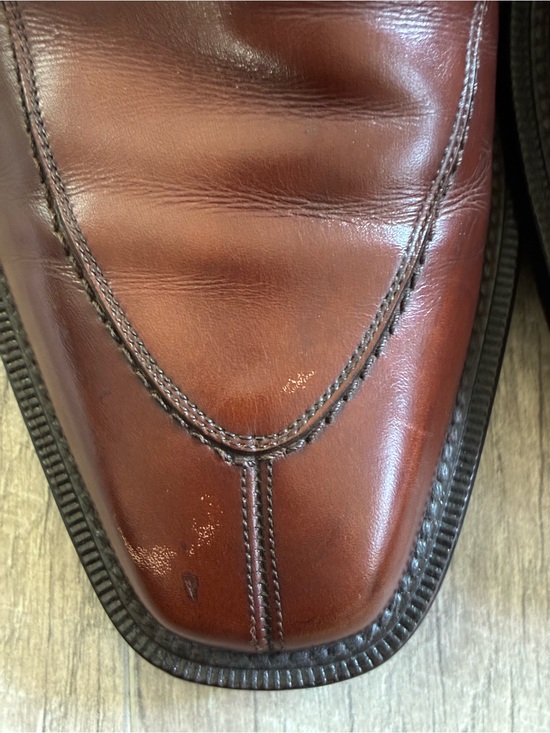Mezlan Torello Brown Leather Men\'s Lace-Up Split Toe Dress Shoes Size 8 1/2 main image 6